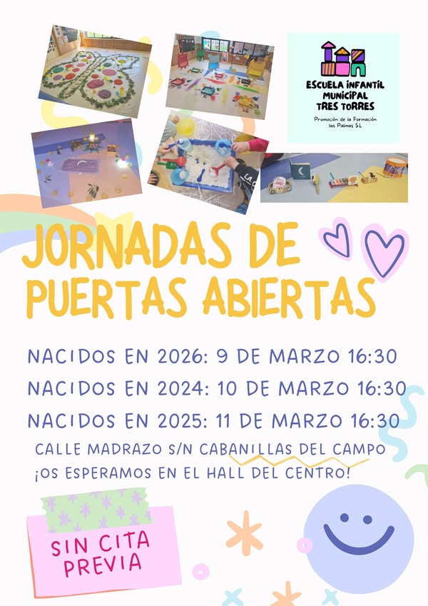 Jornadas de Puertas Abiertas en la Escuela Infantil Municipal de Cabanillas del Campo