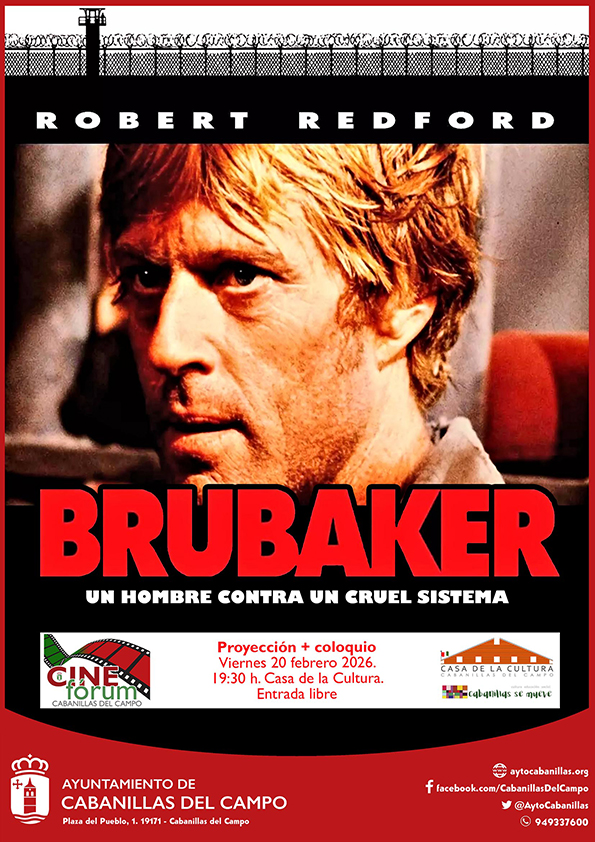 Cinefórum en Cabanillas del Campo: Proyección de 'Brubaker' y debate