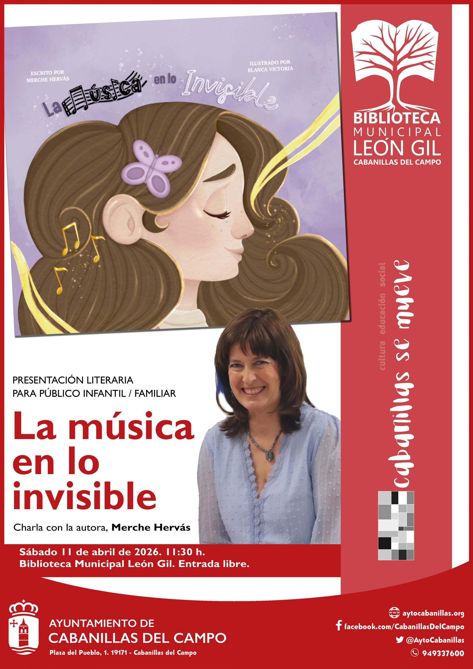 Presentación del libro infantil 'La música en lo invisible' en Cabanillas del Campo