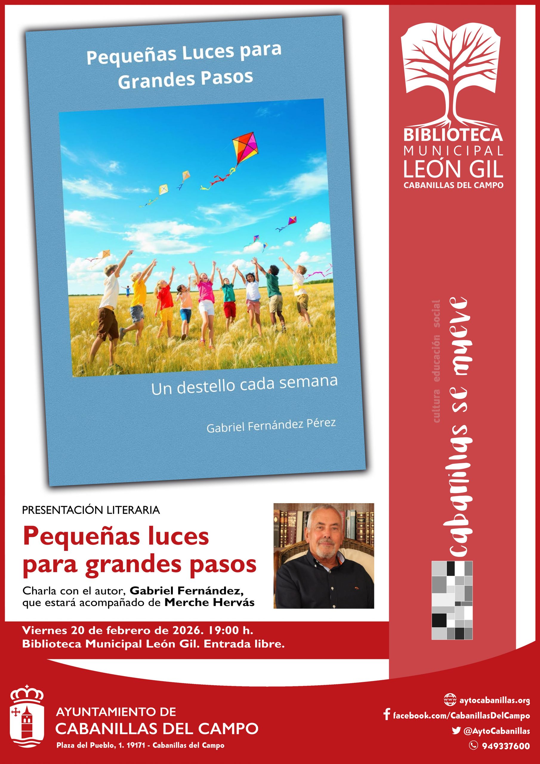 Presentación literaria en Cabanillas del Campo: “Pequeñas luces para grandes pasos”