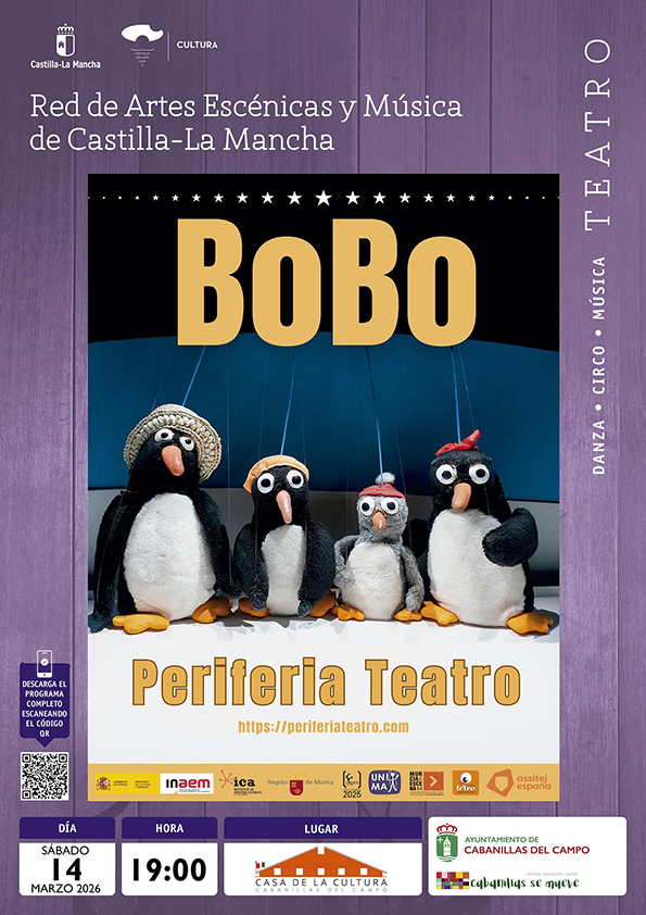 Cabanillas del Campo presenta el teatro infantil «BOBO» en la Casa de la Cultura