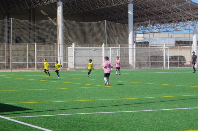 Victoria destacada del equipo alevín de fútbol en la Liga Interescuelas en Cabanillas del Campo