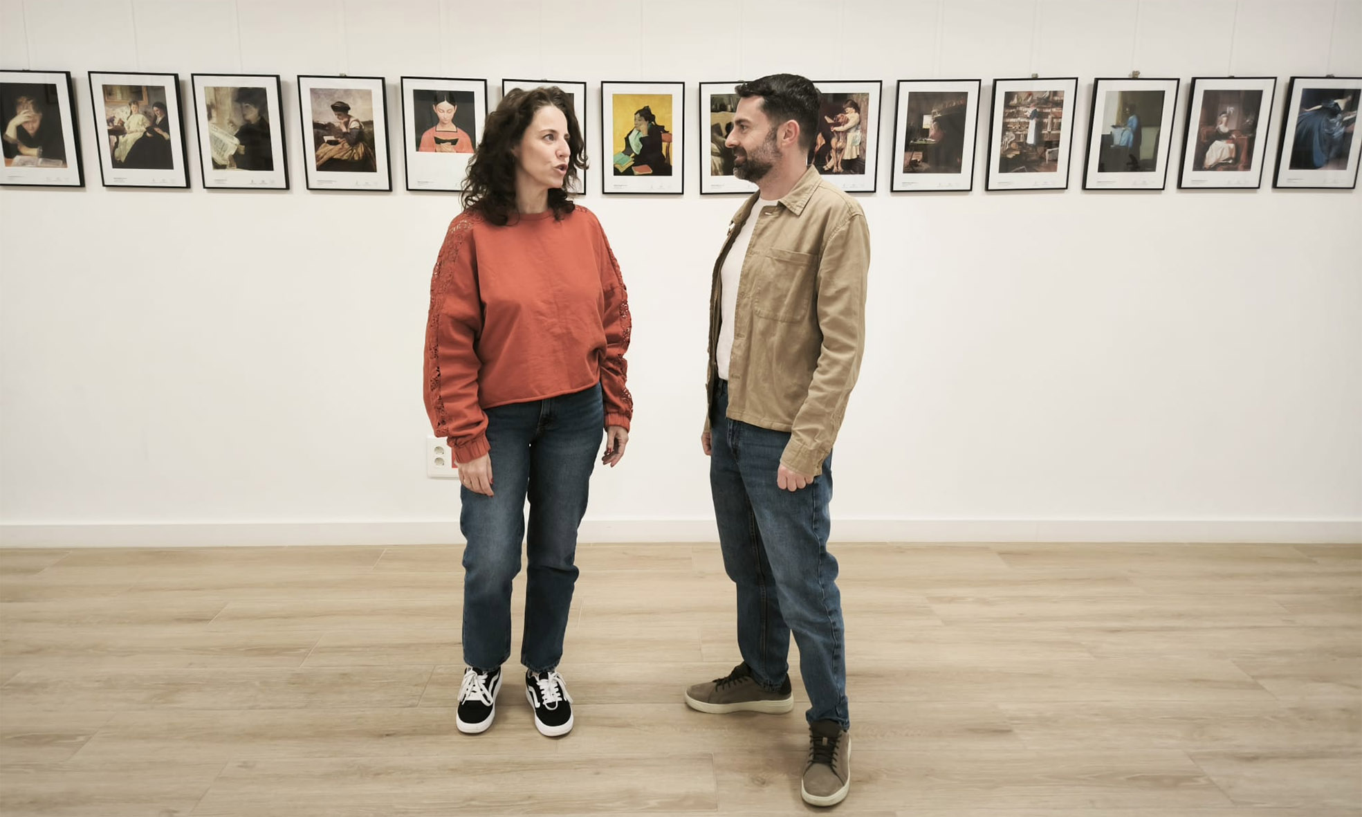 Inaugurada la exposición 'Mujeres leyendo' en la Biblioteca Municipal de Cabanillas del Campo
