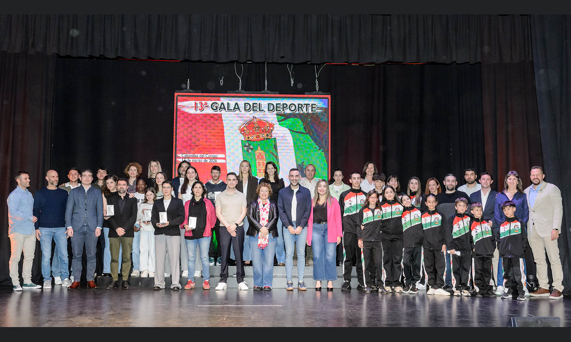 Cabanillas del Campo celebra su XIII Gala del Deporte reconociendo a los mejores atletas y clubes locales