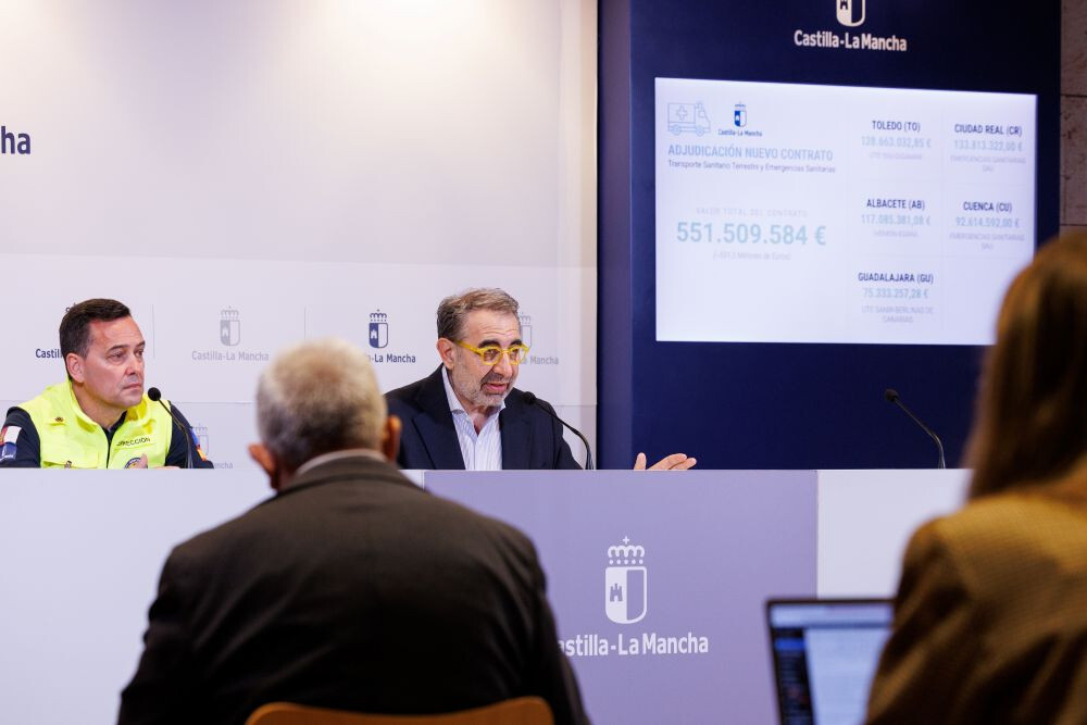 Castilla-La Mancha adjudica el mayor contrato de transporte sanitario con 75 millones para Guadalajara