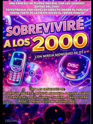 Entradas a 'Sobreviviré a los 2000's' en la Casa de la Cultura de Cabanillas del Campo