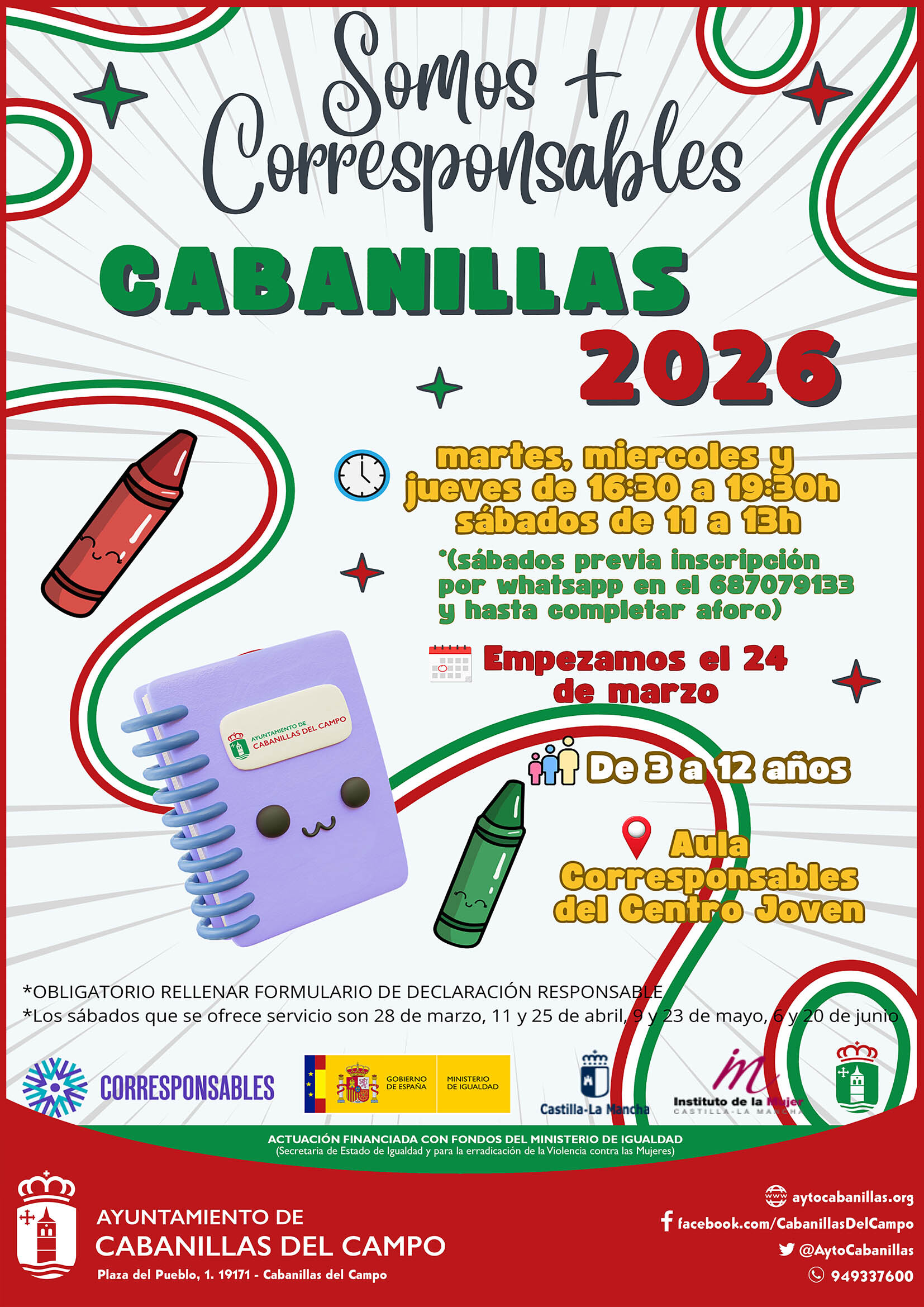 Cabanillas inaugura ludoteca gratuita dentro del programa 'Corresponsables'