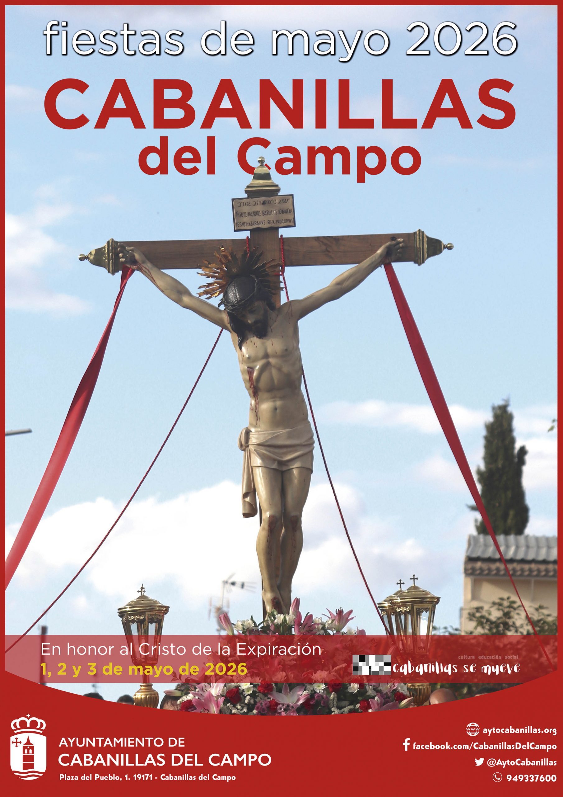 Programación para el Viernes de las Fiestas del Cristo de la Expiración 2026 en Cabanillas del Campo