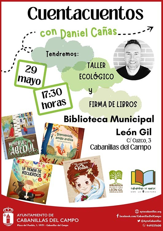 Cuentacuentos infantil en la Biblioteca León Gil de Cabanillas del Campo