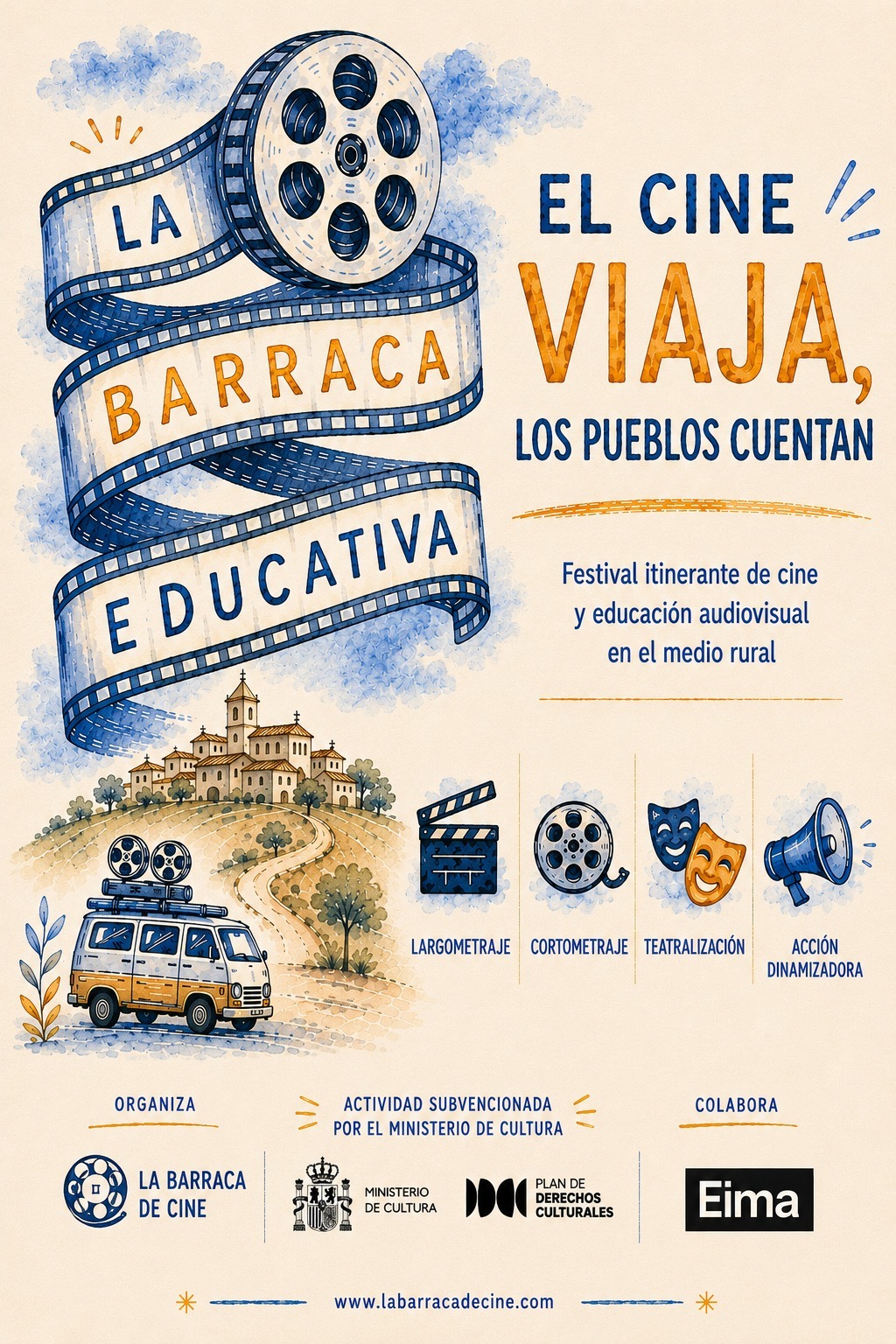 La Barraca Educativa llevará cine y cultura a Cabanillas del Campo y otras zonas rurales