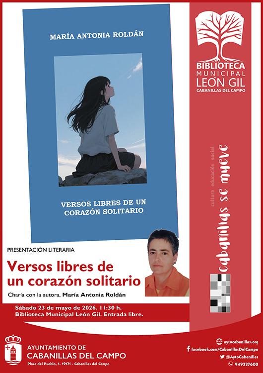 Presentación literaria en Cabanillas del Campo: "Versos libres de un corazón solitario"
