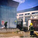 Incendio en el polígono Cantos Blancos de Cabanillas del Campo moviliza a bomberos de Guadalajara