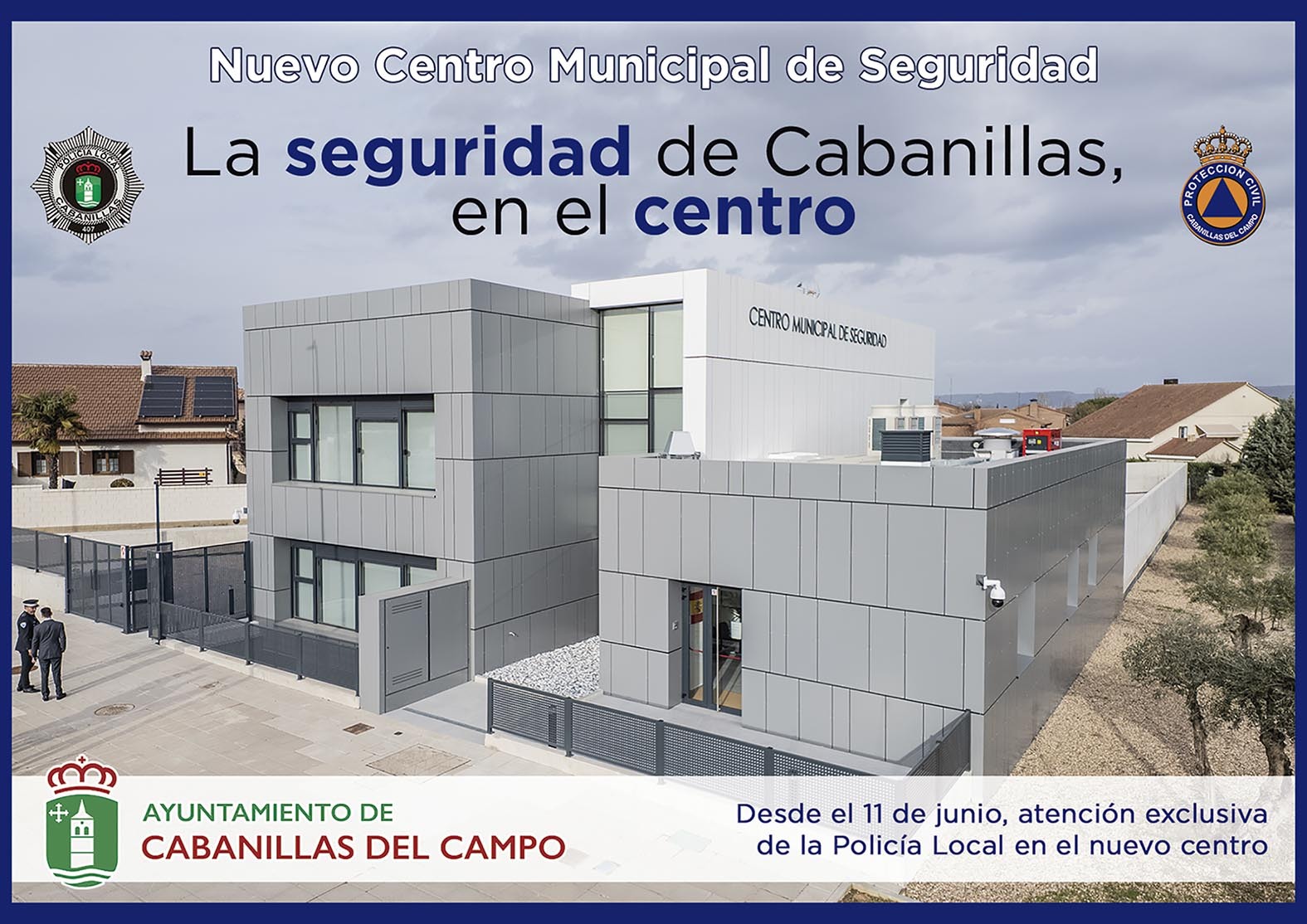 La Policía Local de Cabanillas del Campo traslada su atención al nuevo Centro Municipal de Seguridad