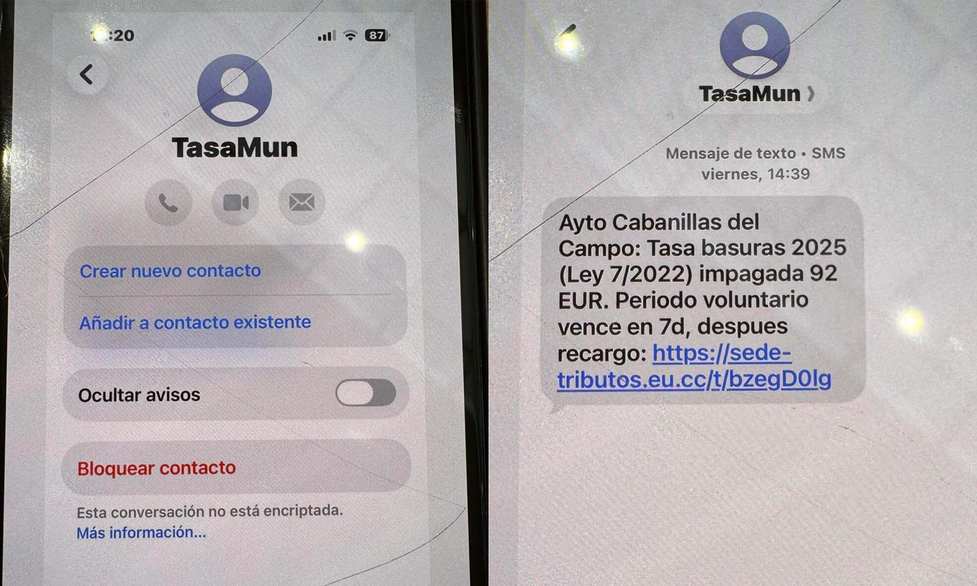 Alerta en Cabanillas del Campo por intento de fraude telefónico móvil