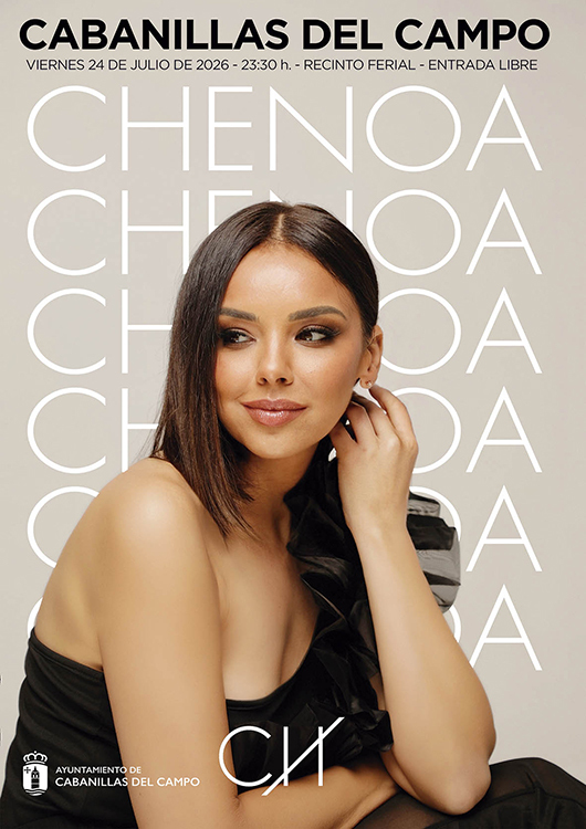Concierto gratuito de Chenoa en Cabanillas del Campo el 24 de julio